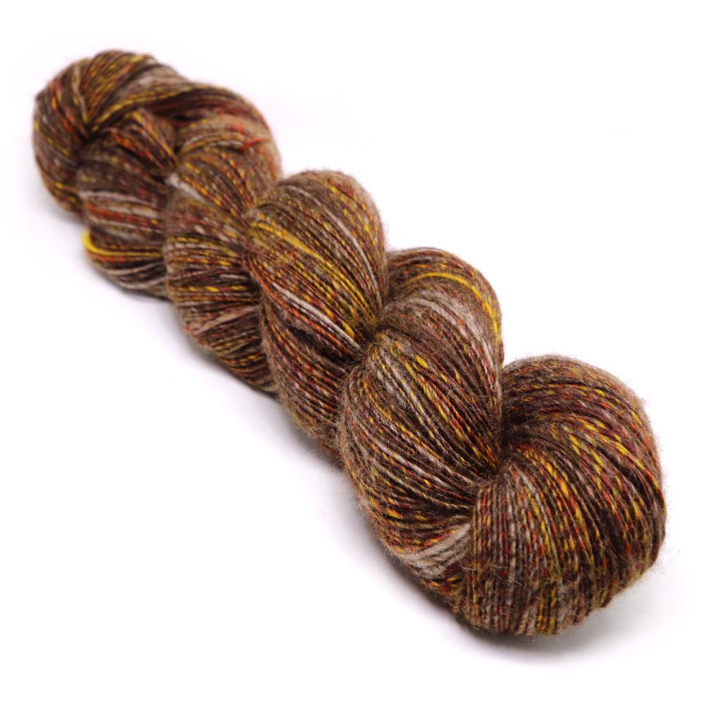 Paradise Fibers Natural De-Haired Yak Top/ Dyed Merino Top Micro Blend - Yaktober-Fiber-4 oz-