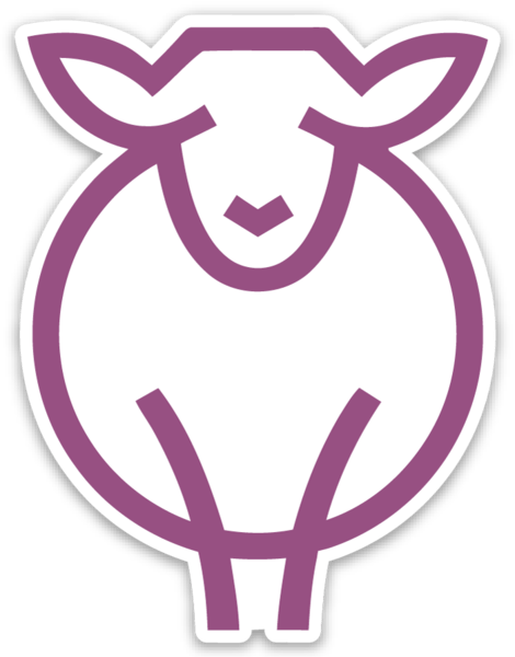 Paradise Fibers Sheep Stickers-Stickers-Ewenice-