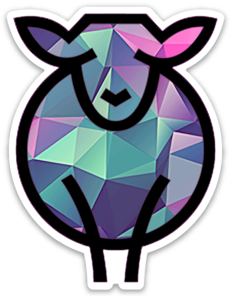 Paradise Fibers Sheep Stickers-Stickers-Jewellie-