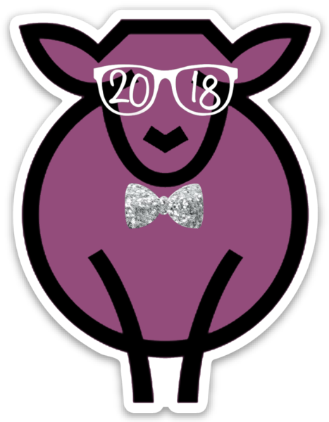 Paradise Fibers Sheep Stickers-Stickers-Mathewe-