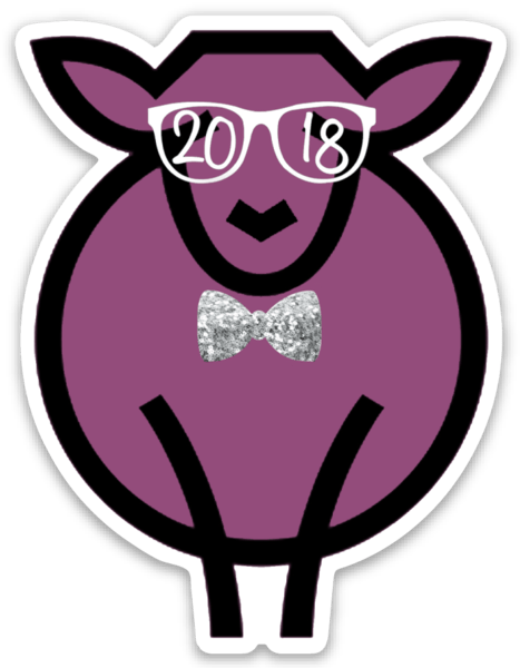 Paradise Fibers Sheep Stickers-Stickers-Mathewe-
