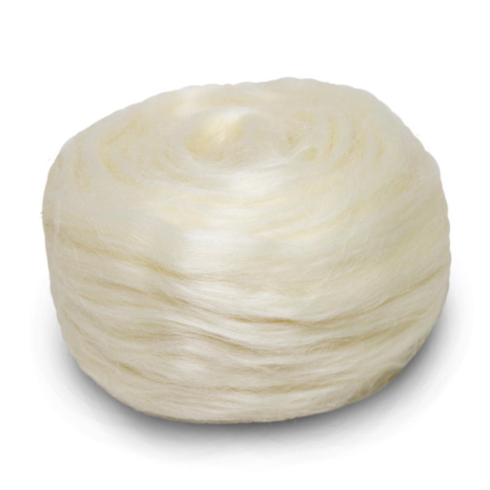 Paradise Fibers Milky Mohair - 50/50 Milk Protein and Kid Mohair Top Micro Blend - Paradise Fibers
