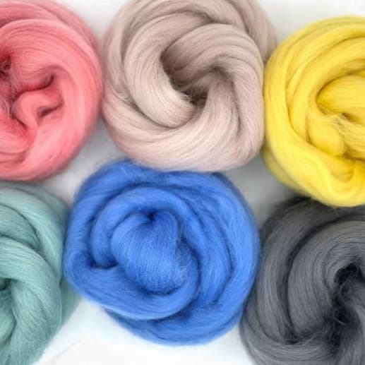 Paradise Fibers Mixed Corriedale Wool Bag - Scandinavian Collection - Paradise Fibers