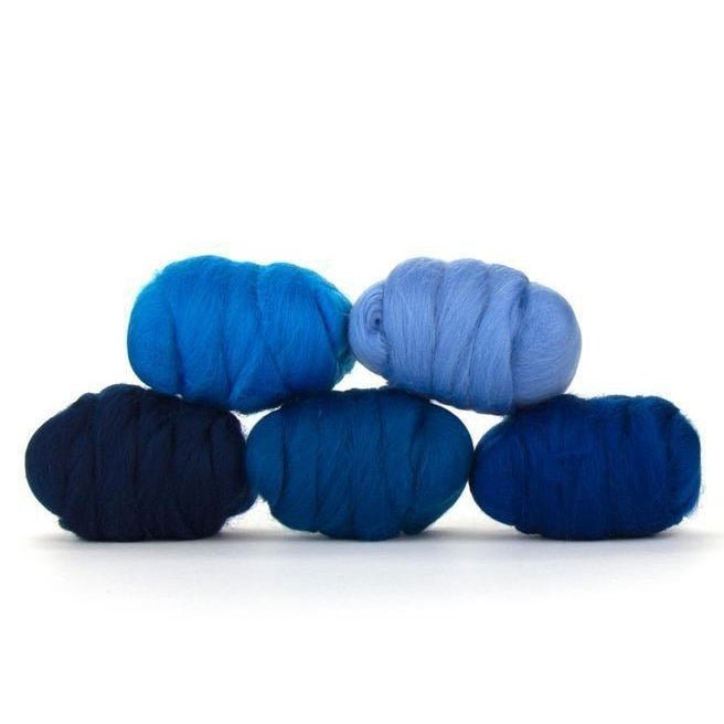 Paradise Fibers Mixed Merino Wool Bag - Delta Blue - Paradise Fibers