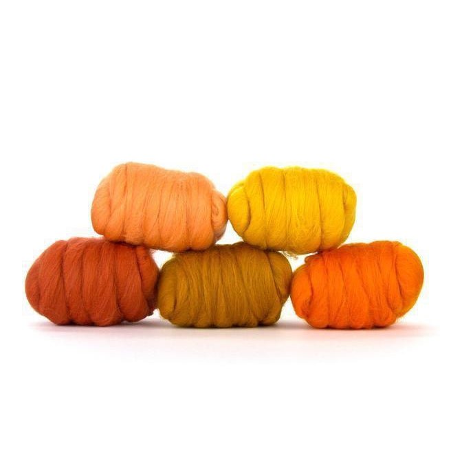 Paradise Fibers Mixed Merino Wool Bag - Fresh Orange - Paradise Fibers