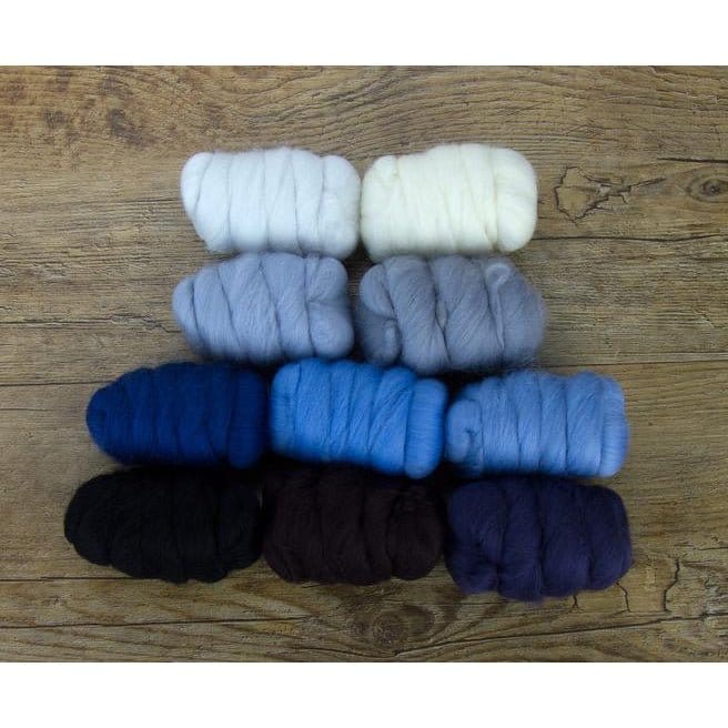 Paradise Fibers Mixed Merino Wool Bag - Winter Wonderland - Paradise Fibers