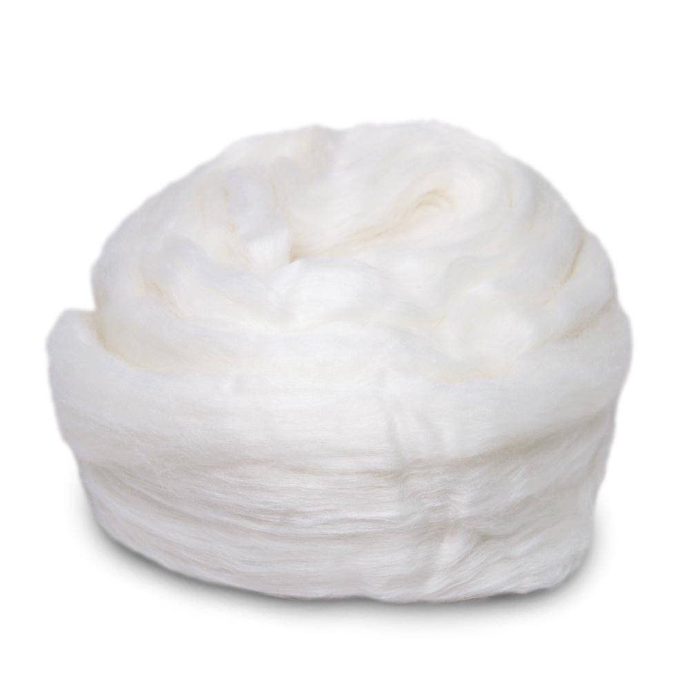 Paradise Fibers Pearly Polwarth - 50/50 Precious Pearl Infused Cellulose and Polwarth Top Micro Blend - 1 oz - Paradise Fibers