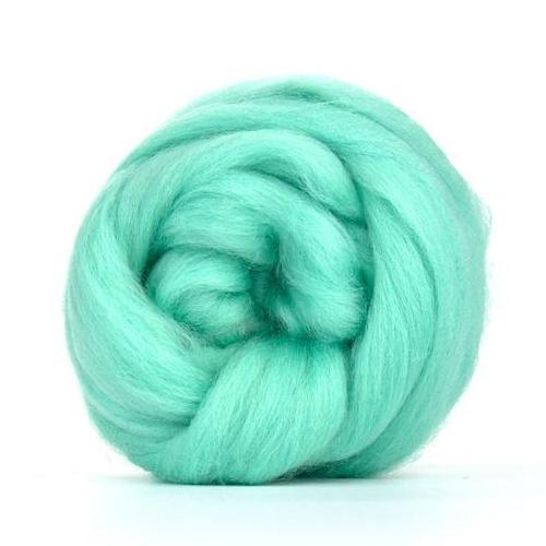 Paradise Fibers Solid Colored Corriedale - Aqua - 1oz - Paradise Fibers