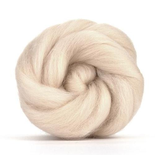 Paradise Fibers Solid Colored Corriedale - Buff - 1oz - Paradise Fibers