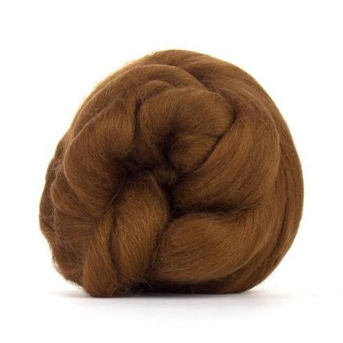 Paradise Fibers Solid Colored Corriedale - Chocolate - 1oz - Paradise Fibers