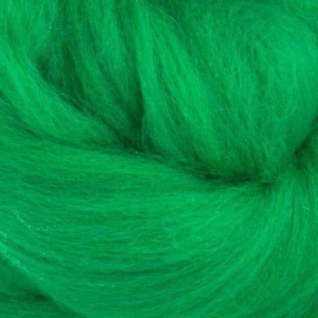 Paradise Fibers Solid Colored Corriedale - Emerald - Paradise Fibers