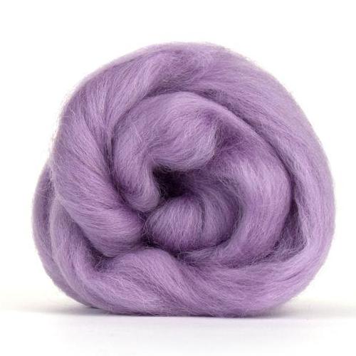 Paradise Fibers Solid Colored Corriedale - Lavender - 1oz - Paradise Fibers