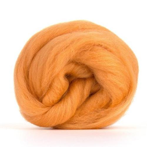 Paradise Fibers Solid Colored Corriedale - Peach - 1oz - Paradise Fibers