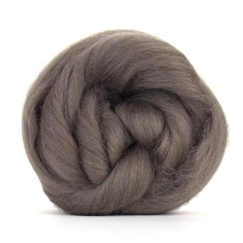 Paradise Fibers Solid Colored Corriedale - Pewter - 1oz - Paradise Fibers