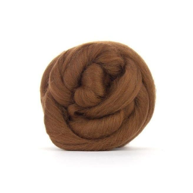 Paradise Fibers Solid Colored Merino Top - 13 Chocolate - 1oz - Paradise Fibers