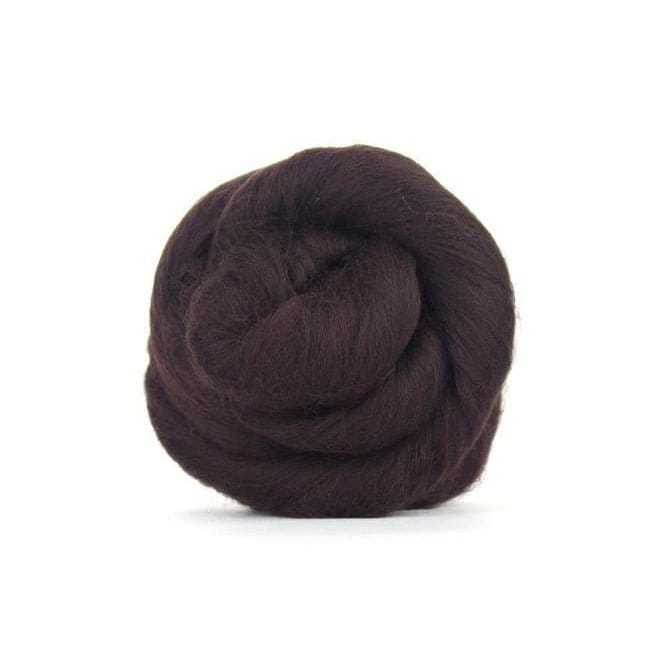 Paradise Fibers Solid Colored Merino Top - 15 Mocha - 1oz - Paradise Fibers