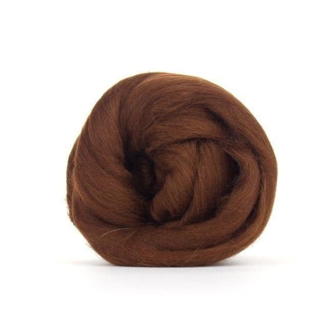 Paradise Fibers Solid Colored Merino Top - 18 Hazelnut - 1oz - Paradise Fibers