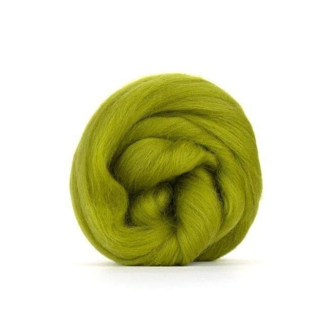 Paradise Fibers Solid Colored Merino Top - 24 Lichen - 1oz - Paradise Fibers