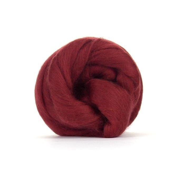 Paradise Fibers Solid Colored Merino Top - 64 Loganberry - 1oz - Paradise Fibers