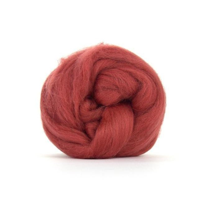 Paradise Fibers Solid Colored Merino Top - 68 Damask - 1oz - Paradise Fibers