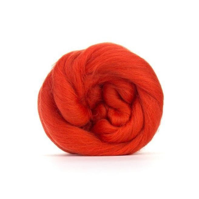 Paradise Fibers Solid Colored Merino Top - 78 Begonia - 1oz - Paradise Fibers