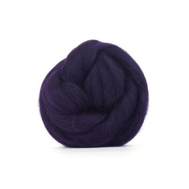 Paradise Fibers Solid Colored Merino Top - 91 Aubergine - 1oz - Paradise Fibers