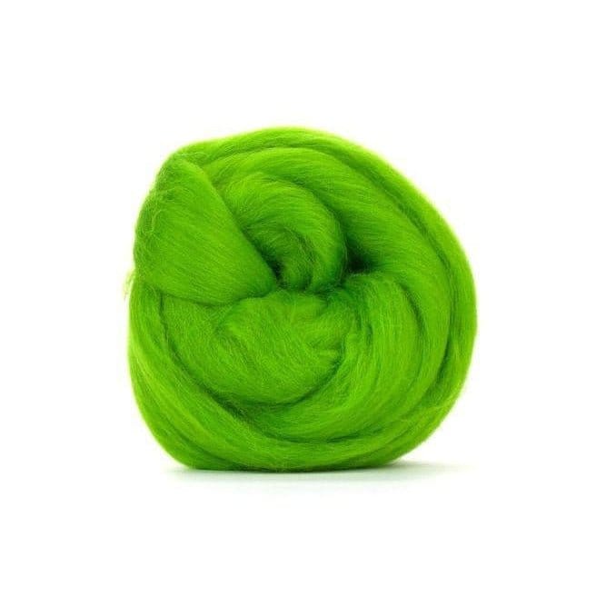 Paradise Fibers Solid Colored Merino Top - 95 Chartreuse - 1oz - Paradise Fibers