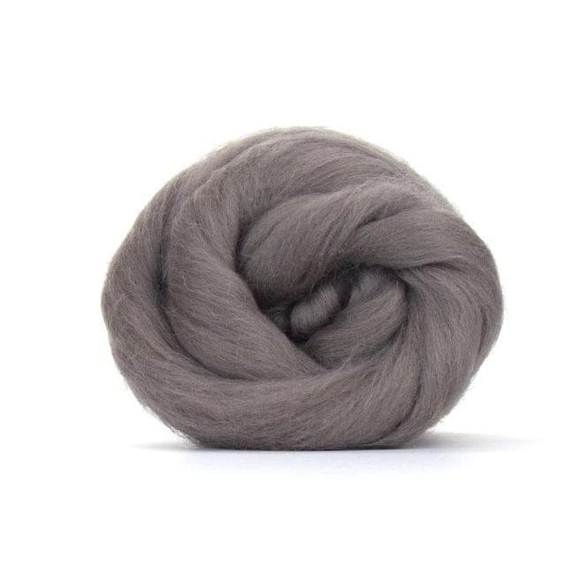Paradise Fibers Solid Colored Merino Top - 98 Pewter - 1oz - Paradise Fibers