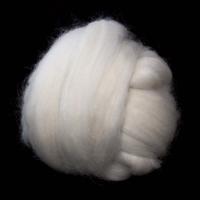 Paradise Fibers White Baby Royal Superfine Alpaca Top - 4oz - Paradise Fibers