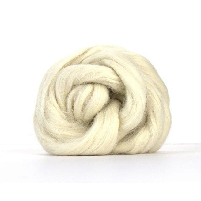 Paradise Fibers White Suri Alpaca Top Roving - Paradise Fibers