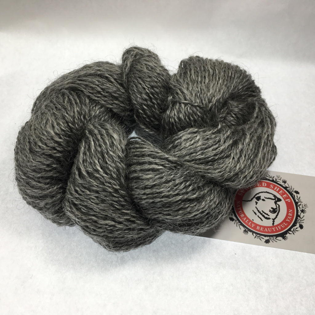 Color Thor 2015. A steel grey 100% wool lace weight yarn from Spoiled Sheep.