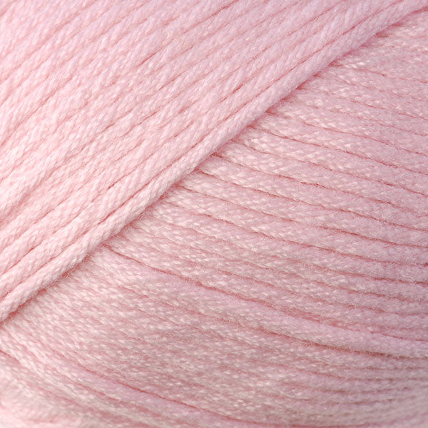 Color Ballet Pink 9710. A light pink skein of Berroco Comfort Worsted washable yarn.