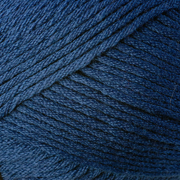 Color Copen Blue 9756. A deep grey blue skein of Berroco Comfort Worsted washable yarn.
