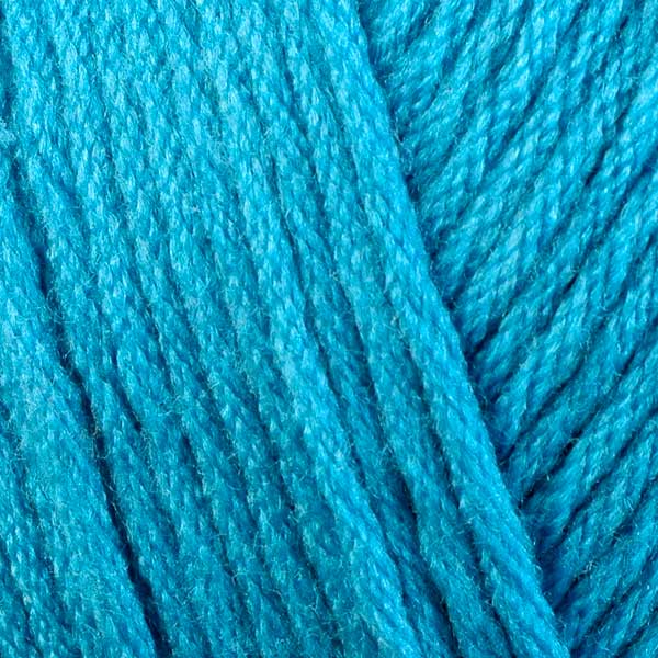 Color Lagoon 9773. A bright turquoise blue skein of Berroco Comfort Worsted washable yarn.