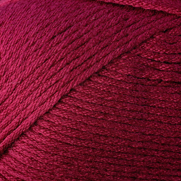 Color Pimpernel 9742. A ruby red skein of Berroco Comfort Worsted washable yarn.
