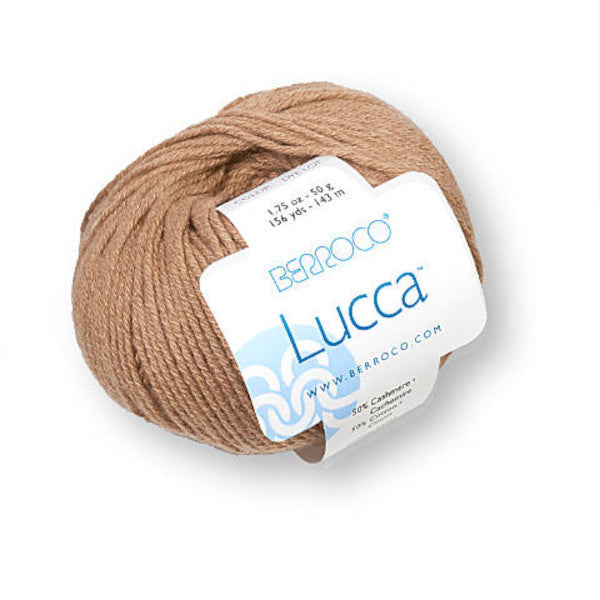 A ball of Berroco Lucca yarn