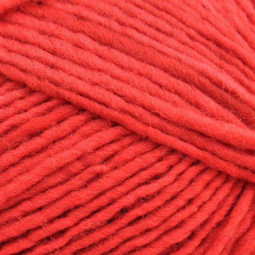 Brown Sheep Lanaloft Bulky in Cherry Splash - a bright red colorway