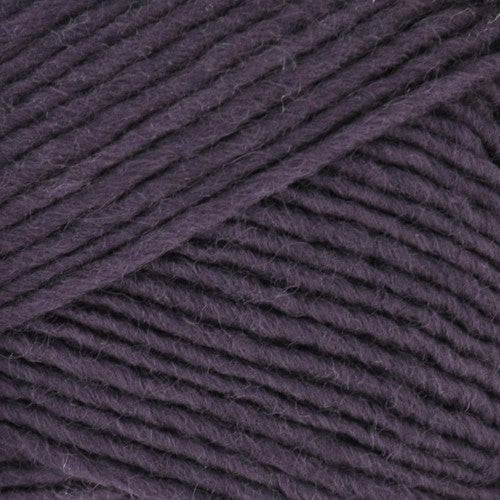 Brown Sheep Lanaloft Bulky in Deep Violet. A dark faded purple