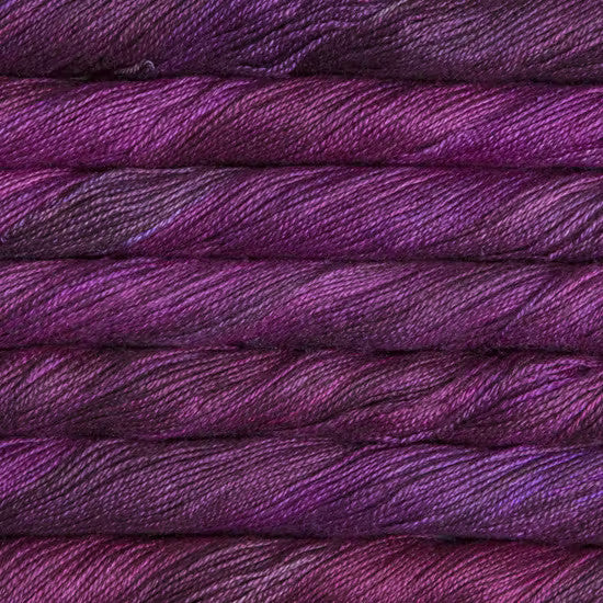 Malabrigo Mora Fingering in Sabiduria - a tonal purple colorway