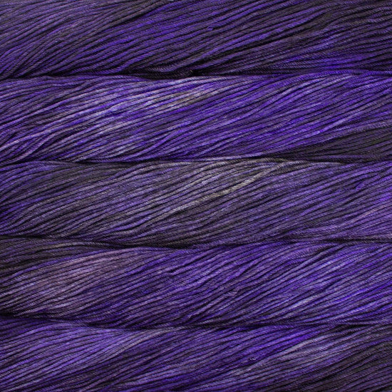Malabrigo Rios in Lavanda - a variegated violet and dark grey colorway