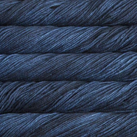 Malabrigo Rios in Azul Profundo - a grey and blue colorway