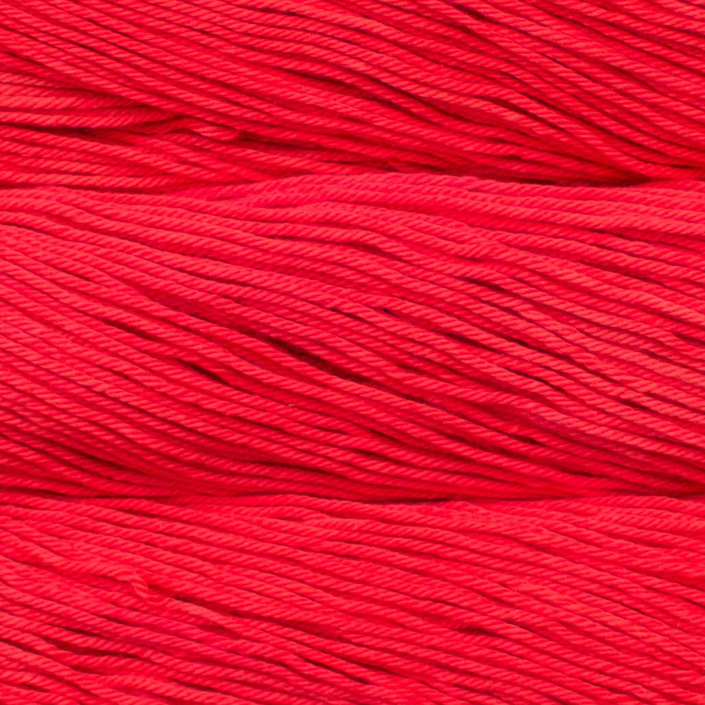 Malabrigo Verano DK Yarn in Fireworks - a bright red colorway