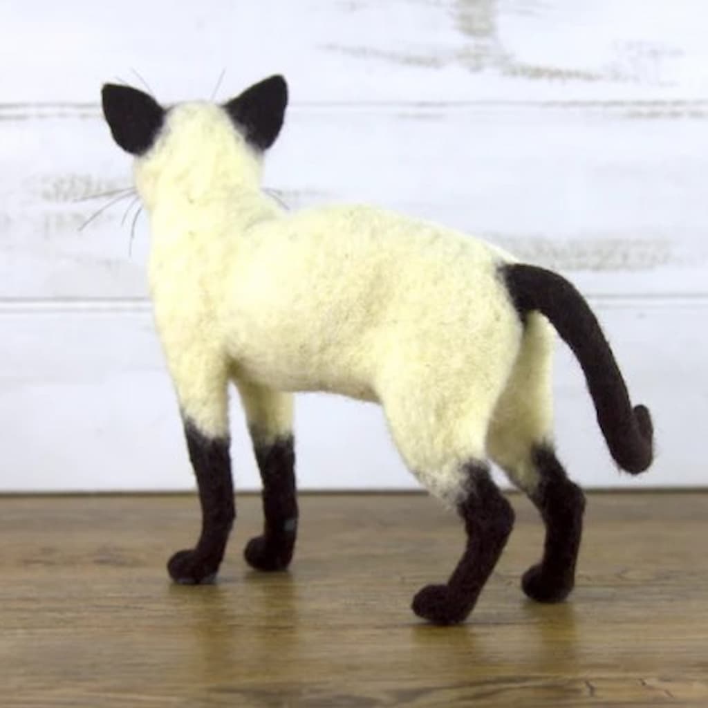 Simeon the Kitty Needle Felting Kit - Paradise Fibers