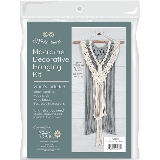 Solid Oak MacramΓ© Hanging Kits - Paradise Fibers