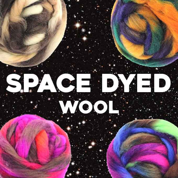 Paradise Fibers Space Dyed Wool-Fiber-Mars-4oz-