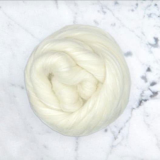 Superfine Merino and Tussah Silk Combed Top - Paradise Fibers