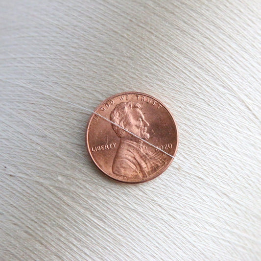 Undyed Mulberry Silk Cobweb Yarn 140/2 - 1KG Cone - Paradise Fibers