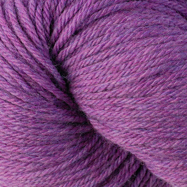 Berroco Vintage Worsted weight yarn in the color Fuchsia 51176, a pink & purple heather.