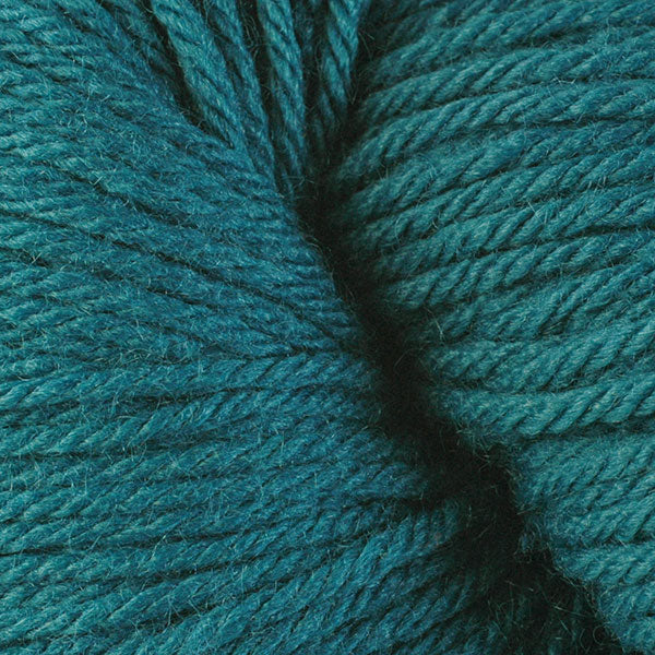 Berroco Vintage Worsted weight yarn in the color Caribbean Sea 5163, a green-blue.