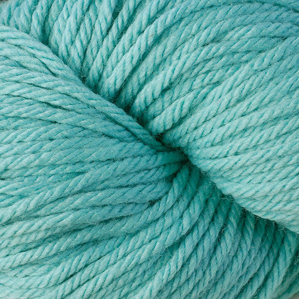 Berroco Vintage Chunky weight yarn in the color Aquae 6125, a light turquoise blue.